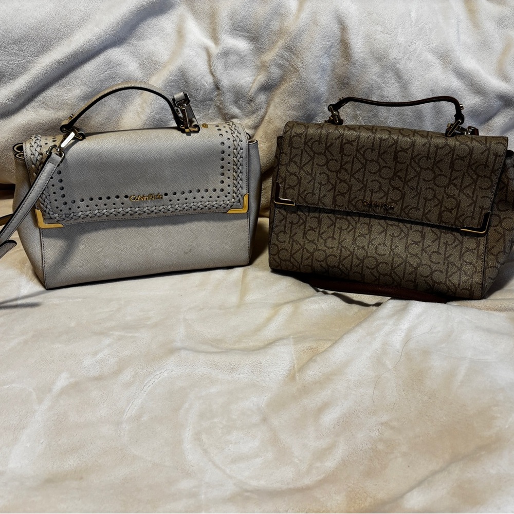 CALVIN KLEIN Shoulder Bag PURSE SATCHEL Duo